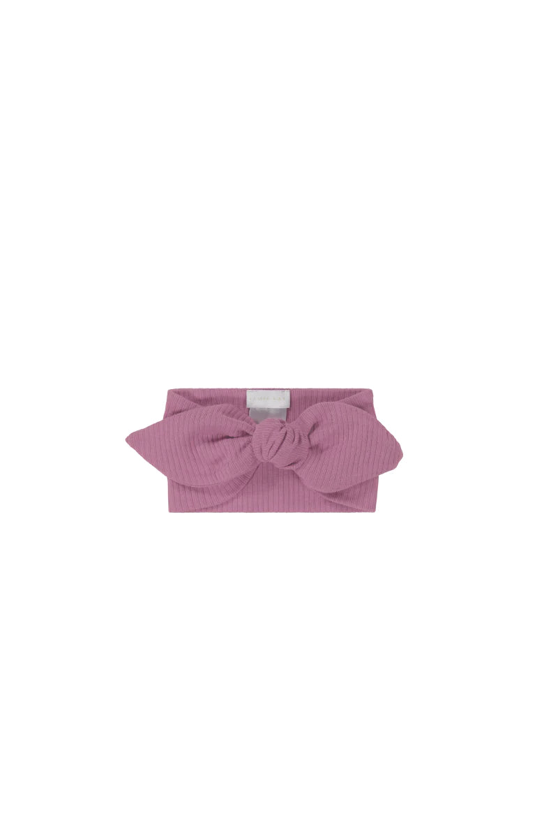 Organic Cotton Modal Lillian Headband - Berry Jam