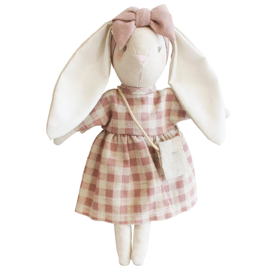 Alimrose Mini Sofia Bunny 27cm Rose Check